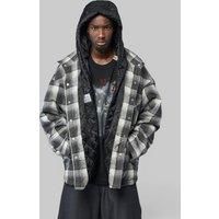 Miharayasuhiro Hooded Check Shirt