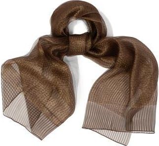 Saachi Silk Shimmering Scarf in Brown at Nordstrom Rack