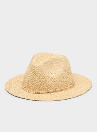 Le 31 Mens Braided raffia fedora