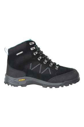 Mountain Warehouse Storm Womens Waterproof Boots IsoGrip Outsole Walking Shoes Black