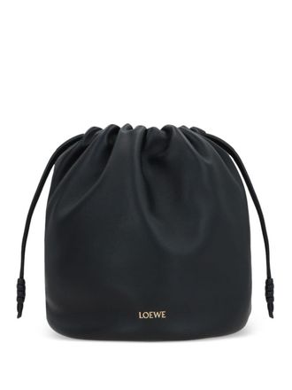Loewe small Flamenco bucket bag - women - Lamb Skin - One Size - Black