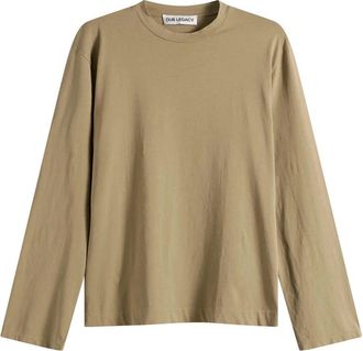 Our Legacy Box Longsleeve - Heren - Longsleeves - Beige - S - Katoen - Tops
