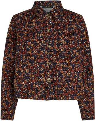 King Louie Pearl Jacket Vignon - Dames - Jassen - Blauw - Maat: S Katoen