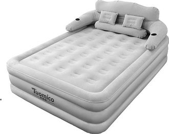 OEM Colch&oacute;n Hinchable, Impermeable, Con Respaldo Ajustable, 203x152x48cm