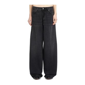 Haikure Jeans, Dames, Zwart, W26, Denim, Mid Black Denim Broek Bethany