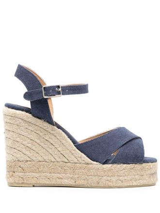 Castaner Blaudell Wedge Ferse Sandalen