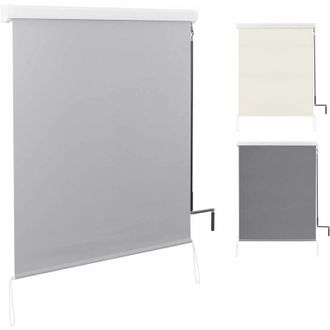 Woltu Tenda da Sole Verticale Tenda a Rullo per Esterno Tenda da Sole a Caduta con Manovella Tenda per Balcone Avvolgibile Oscurante Protezione Sole Vento