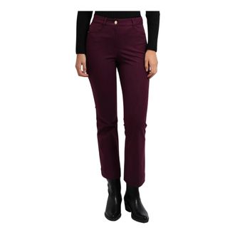 Pennyblack Mini-flare Broek - Dames - Broeken - Paars - Maat: L Katoen