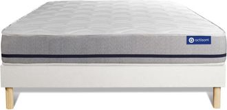 Actisom Somier Blanco + Colch&oacute;n Con Muelles Ensacados 150 X 190