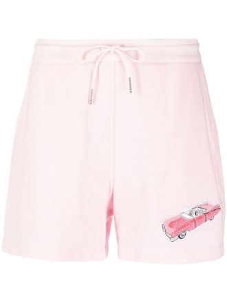 Thom Browne Shorts con ricamo - Rosa