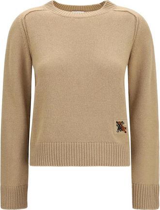 Burberry Logo-patch Round-neck Sweater