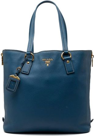 Prada Pre-owned Prada Vitello Daino Side Zip Shopper Tote Ladies LBBRGUQ08EODBA44