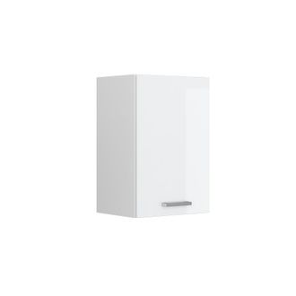 Vicco Mueble Alto Universal R-line, Blanco Alto Brillo, 40 Cm Con Estantes Abiertos Vicco