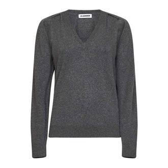 Jil Sander Dames, Truien, Grijs, Maat: XS Kasjmier