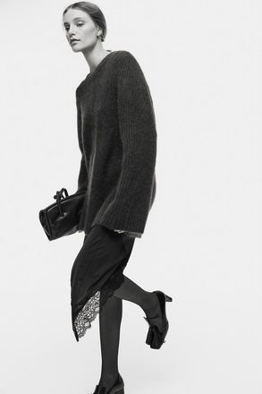 H&M Mohair-blend Jumper in Dark Brown at Nordstrom, Size X-Small