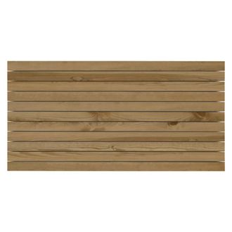 Deco Wood Cabecero de madera maciza en tono envejecido de 200x80cm
