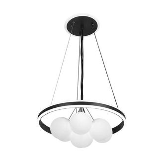Fabrilamp Fabrilamp - Colgante Rodano Negro 104w 3000-4000-6000k Regx50 X50cm 8320lm C/remoto,reg.intens