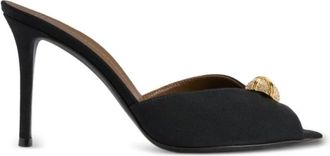 Giuseppe Zanotti Schoenen, Dames, Zwart, 38 EU, Leer, Intriigo Leren Mules