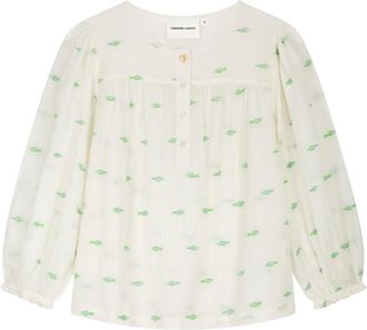 Fab By Fabienne Chapot Bindi Top - Dames - Blouses - Beige - L - Overhemden