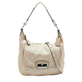 Coach Pre-owned Shoulder Bags, female, Beige, Size: ONE SIZE Pre-owned Leather handbags