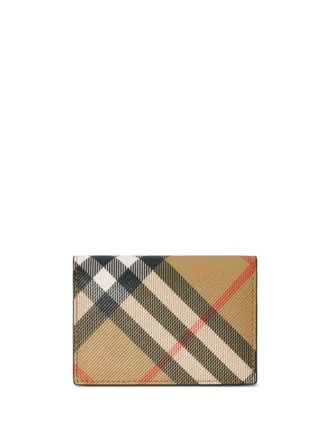 Burberry Portacarte bi-fold Nova Check - Toni neutri