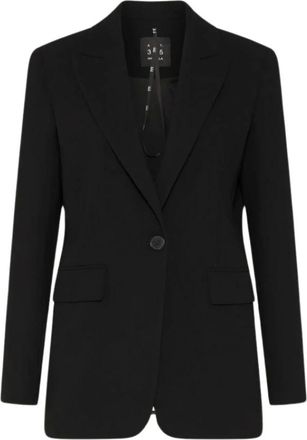 Marella Blazer - Dames - Jassen - Zwart - Maat: XL Leer