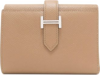 Herm&egrave;s Brown Pink Epsom Leather Wallet (Bi-Fold) (Pre-Owned)