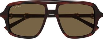 Gucci Sunglasses, unisex, Brown, Size: 55 MM Gg2052S Sunglasses