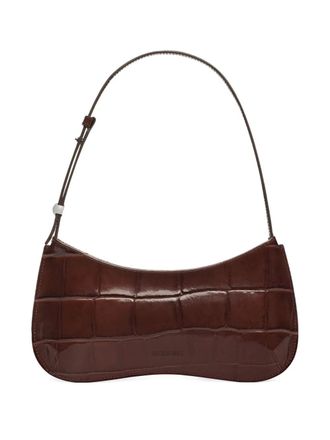 Jacquemus Le Bisou crocodile-embossed shoulder bag - Brown