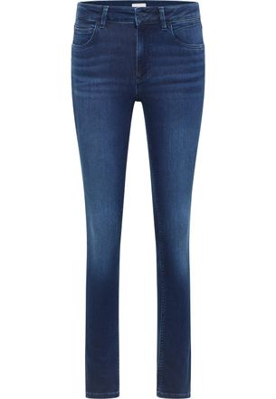 Mustang Skinny-fit-Jeans MUSTANG Damen Style Shelby Skinny, Damen, Gr. 25, L&auml;nge 32, blau (682 mittelblau), Denim/Jeans, 78% Baumwolle, 10% Lyocell, 9% Elasto