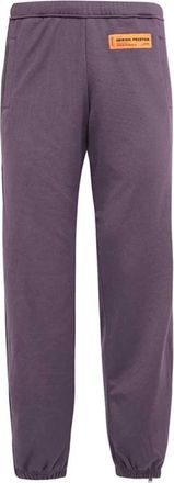 Heron Preston Contrast Zijstreep Katoenen Broek - Heren - Sweatpants - Paars - XS - Katoen - Broeken