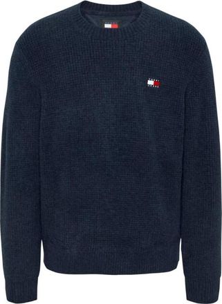 Tommy Jeans Sweaters Waffle Sweater Blauw