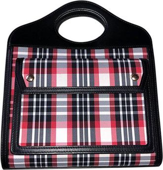 Burberry black & red canvas Pocket bag