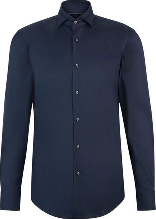 HUGO BOSS Elegante blouse - Heren - Casual Overhemden - Blauw - 2XL - Katoen - Overhemden