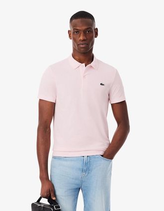 Lacoste Mens Lacoste Short Sleeved Mens Polo Shirt - Flamingo T03 - Pink - Size: 42