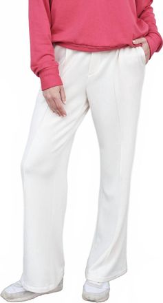 Stateside Softest Fleece Gaucho Pant In Cream