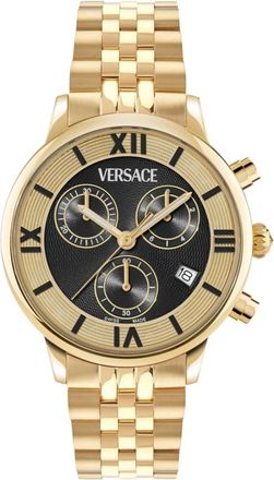 Versace Classic Chronograph Vekfa0725 - Dames - Accessoires - Geel - Maat: ONE Size