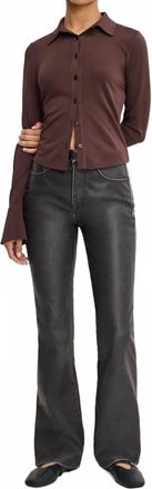 Good American Good Classic Faux Leather Pants In Black