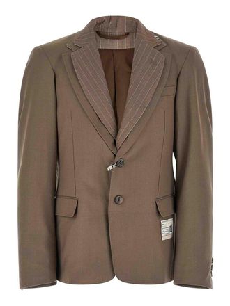 Miharayasuhiro Double Layer Lapel Blazer Jacket