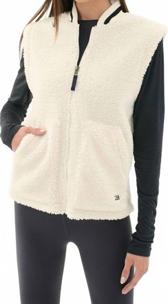SPLITS59 Aster Sherpa Vest In Creme