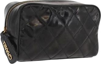 Chanel Pre-owned Clutches, female, Black, Size: ONE SIZE Pre-owned Vintage Clutch Bag