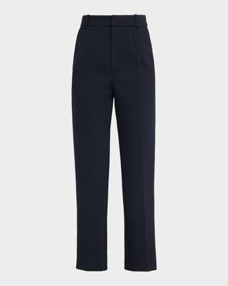 Dice Kayek Wool Twill Straight-Leg Ankle Pants