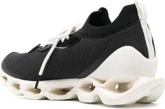 Mizuno Mens Wave Prophecy Sneaker Black Rubber Sole