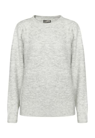 Dreimaster Dreimaster Gebreide trui Dames licht grijs melange