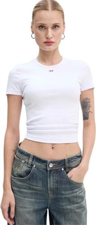 Diesel Tops, Dames, Wit, L, T-Shirts