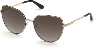 Guess GU7784 32C Womens Sunglasses Gold Size 59