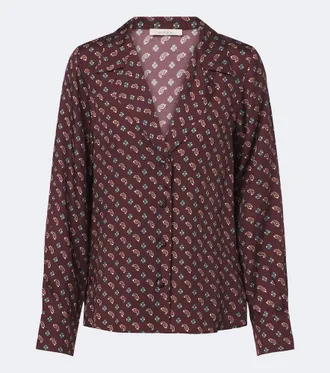 D&ocirc;en D&ocirc;en Rania paisley silk-blend blouse