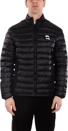 Karl Lagerfeld Blouson NOS - Heren - Winterjassen - Zwart - 2XL - Leer - Jassen