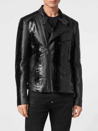 Philipp Plein Giacca in pelle di pitone