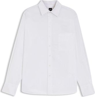 BOSS Oversize-fit blouse in cotton